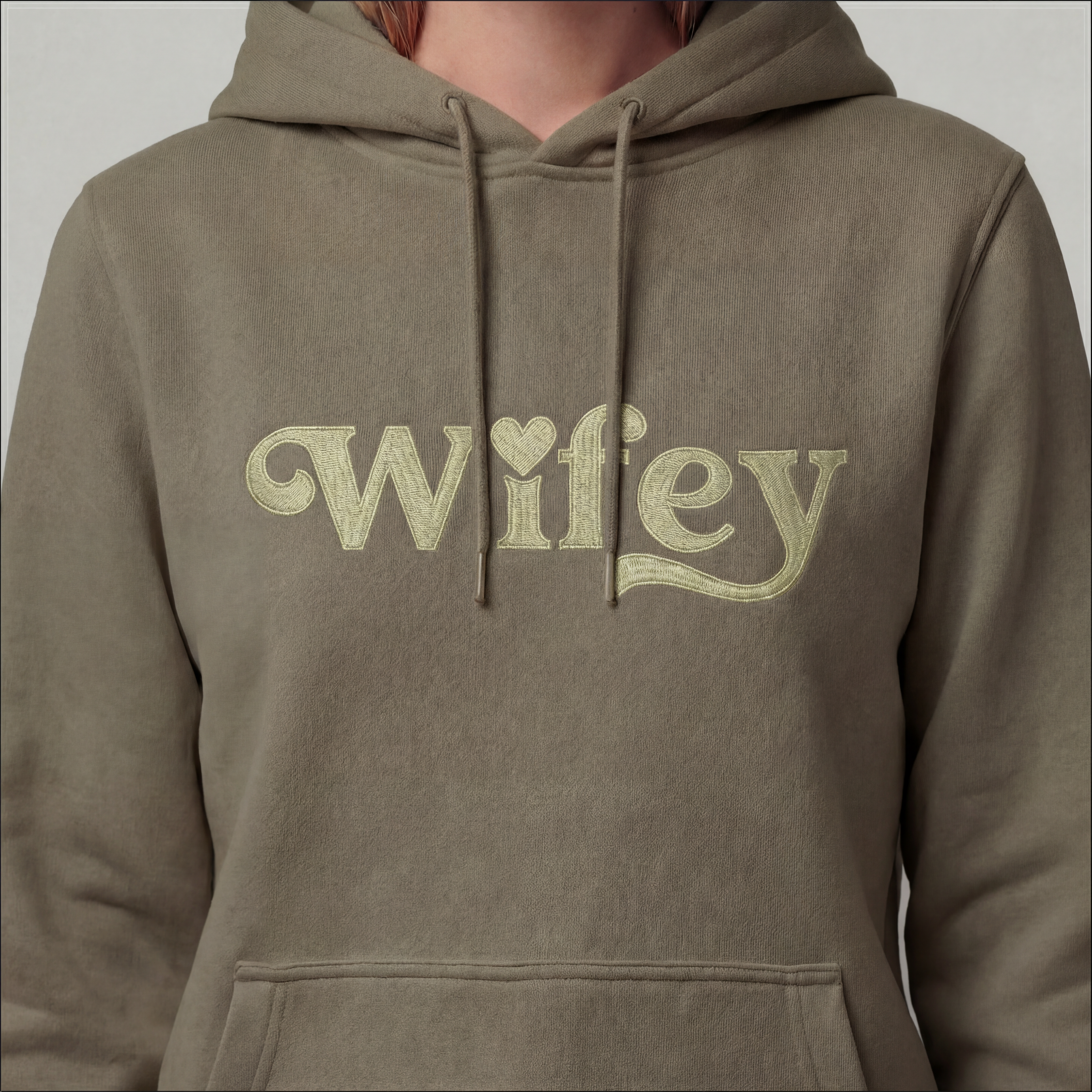 "Wifey" hoodie (EMBROIDERED)