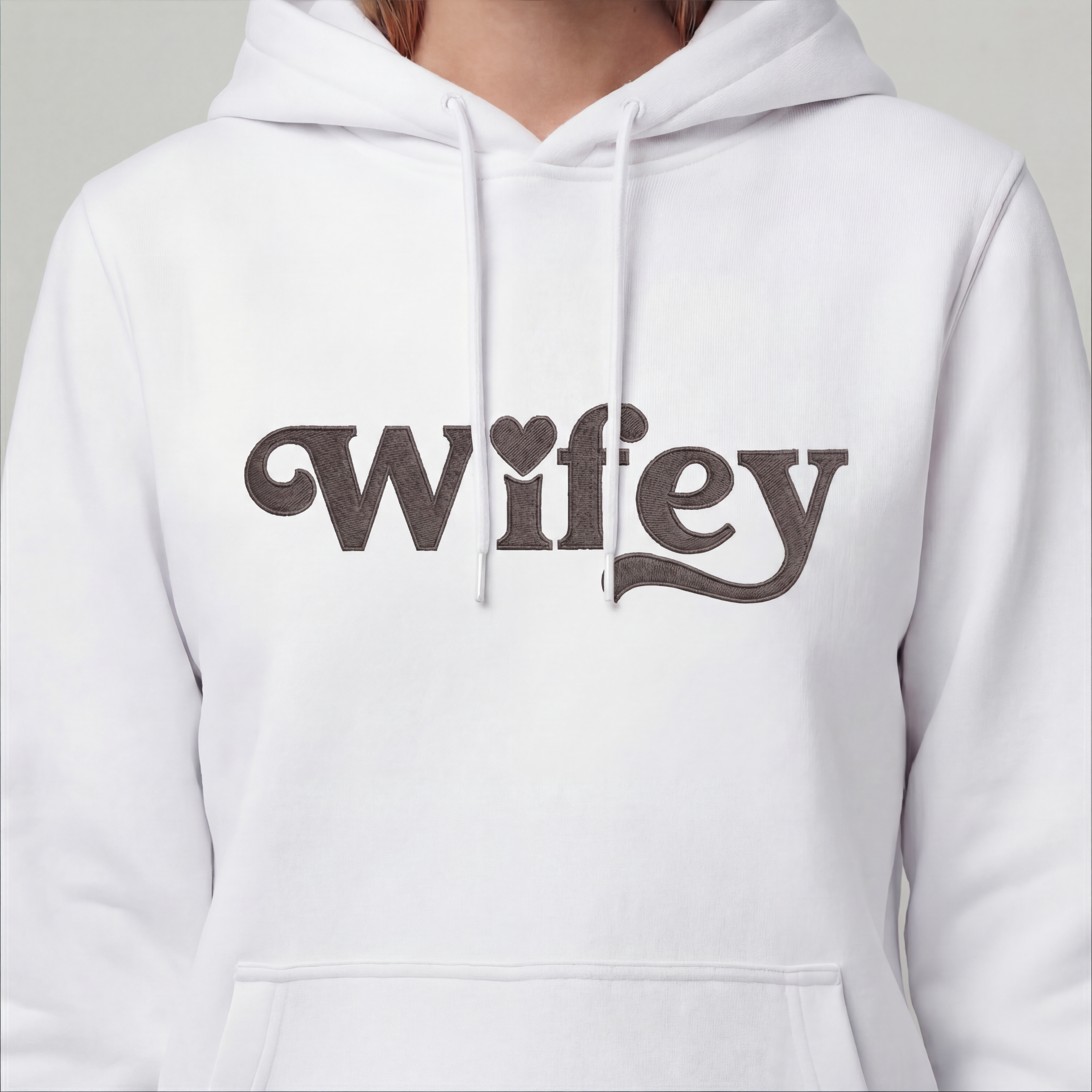 "Wifey" hoodie (EMBROIDERED)