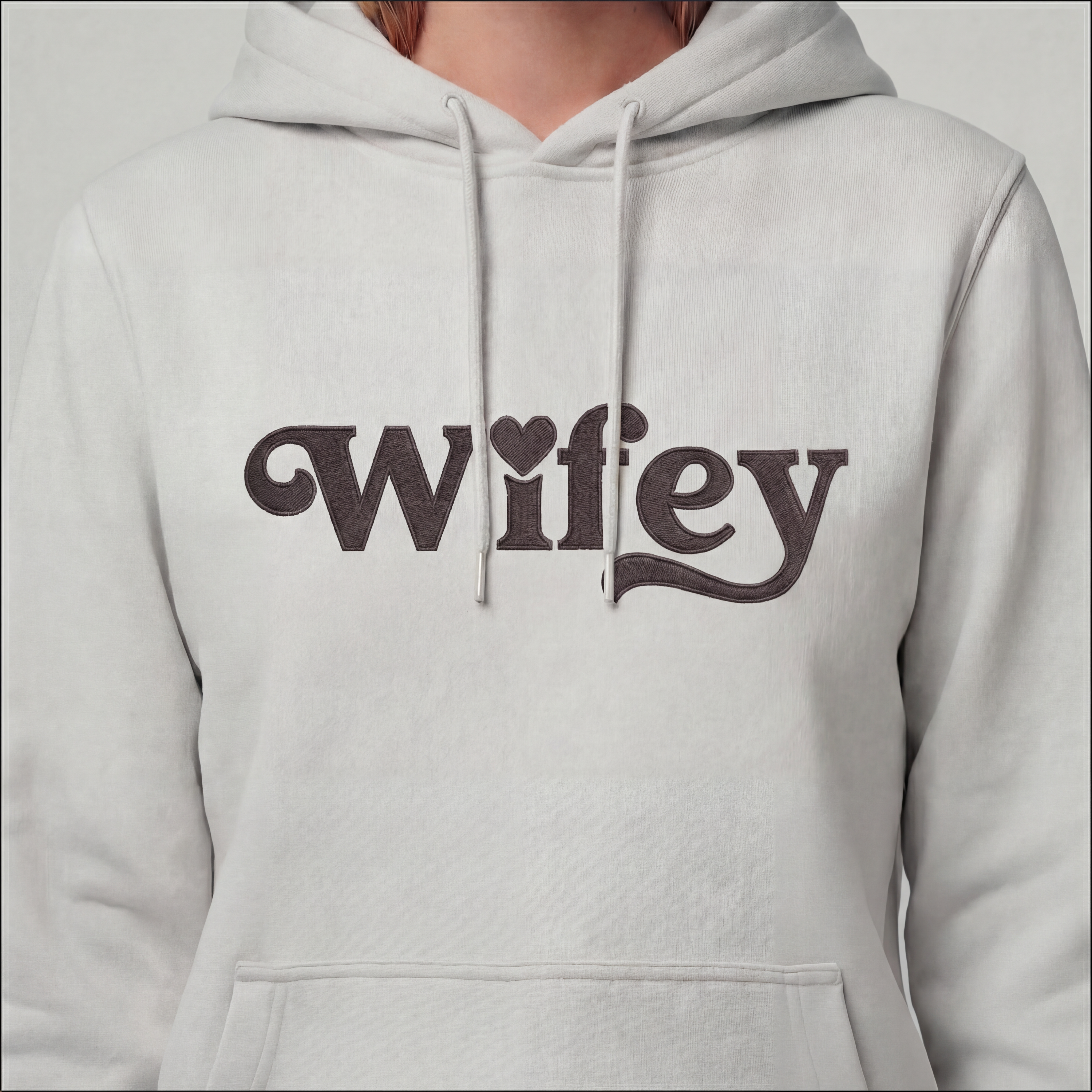 "Wifey" hoodie (EMBROIDERED)