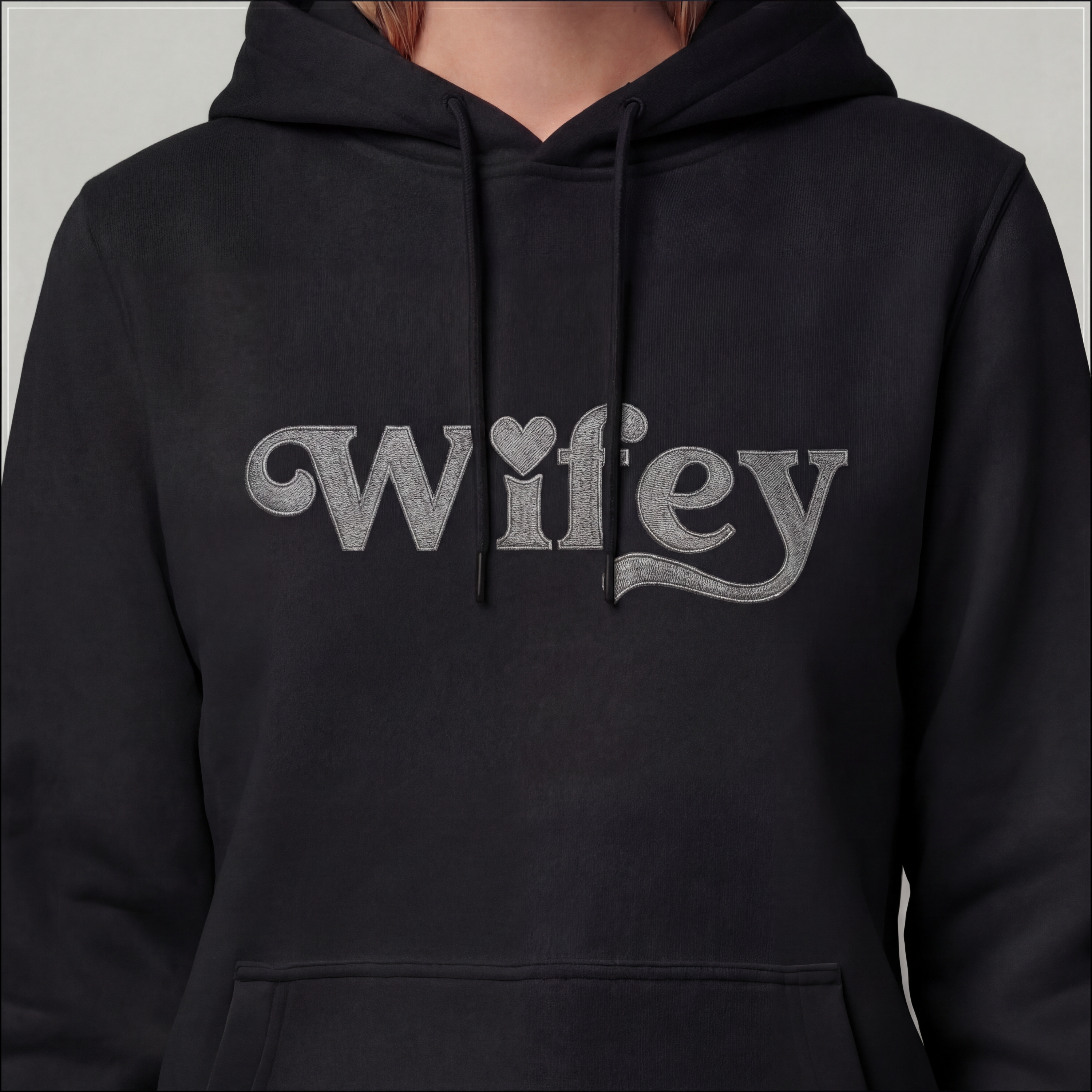 "Wifey" hoodie (EMBROIDERED)
