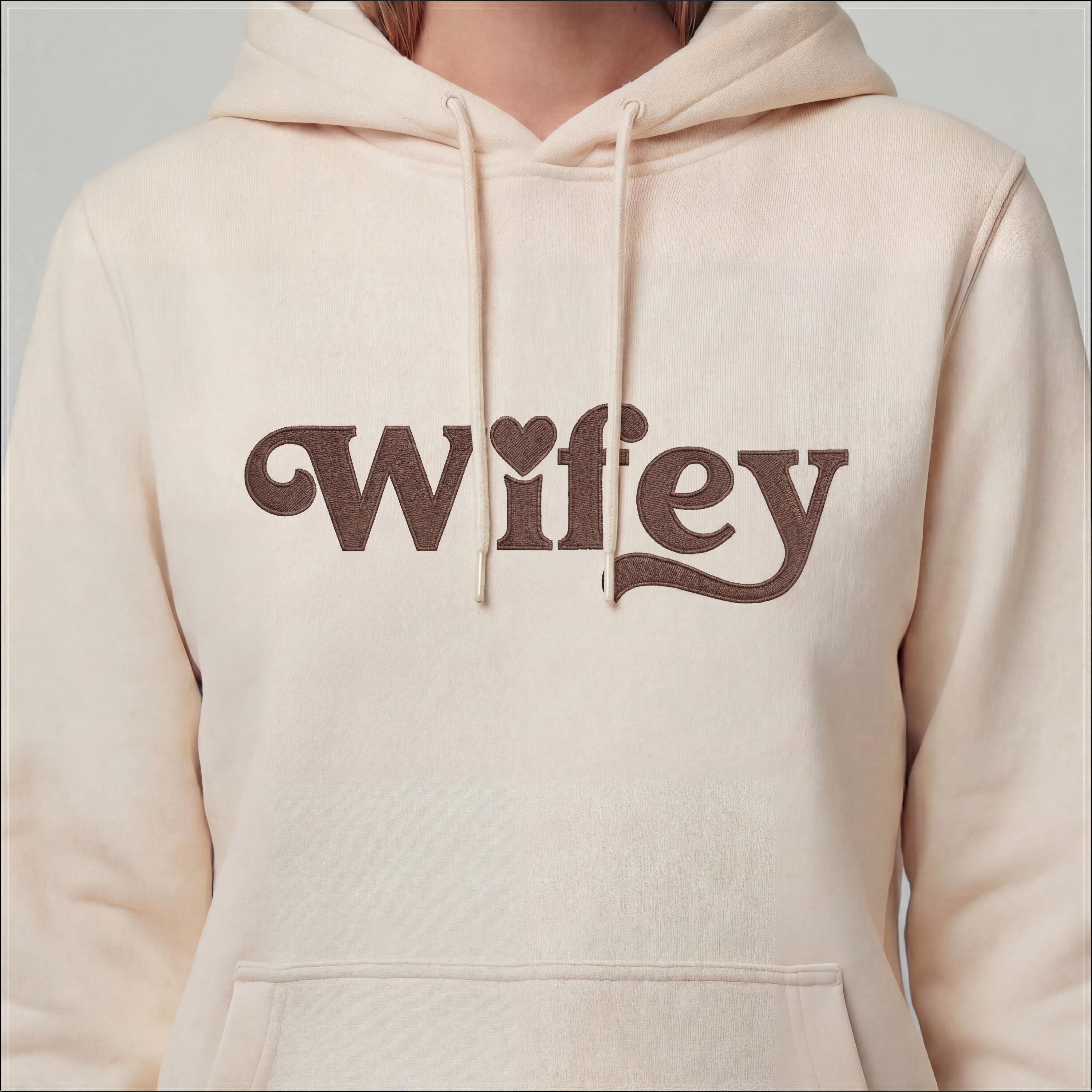 "Wifey" hoodie (EMBROIDERED)