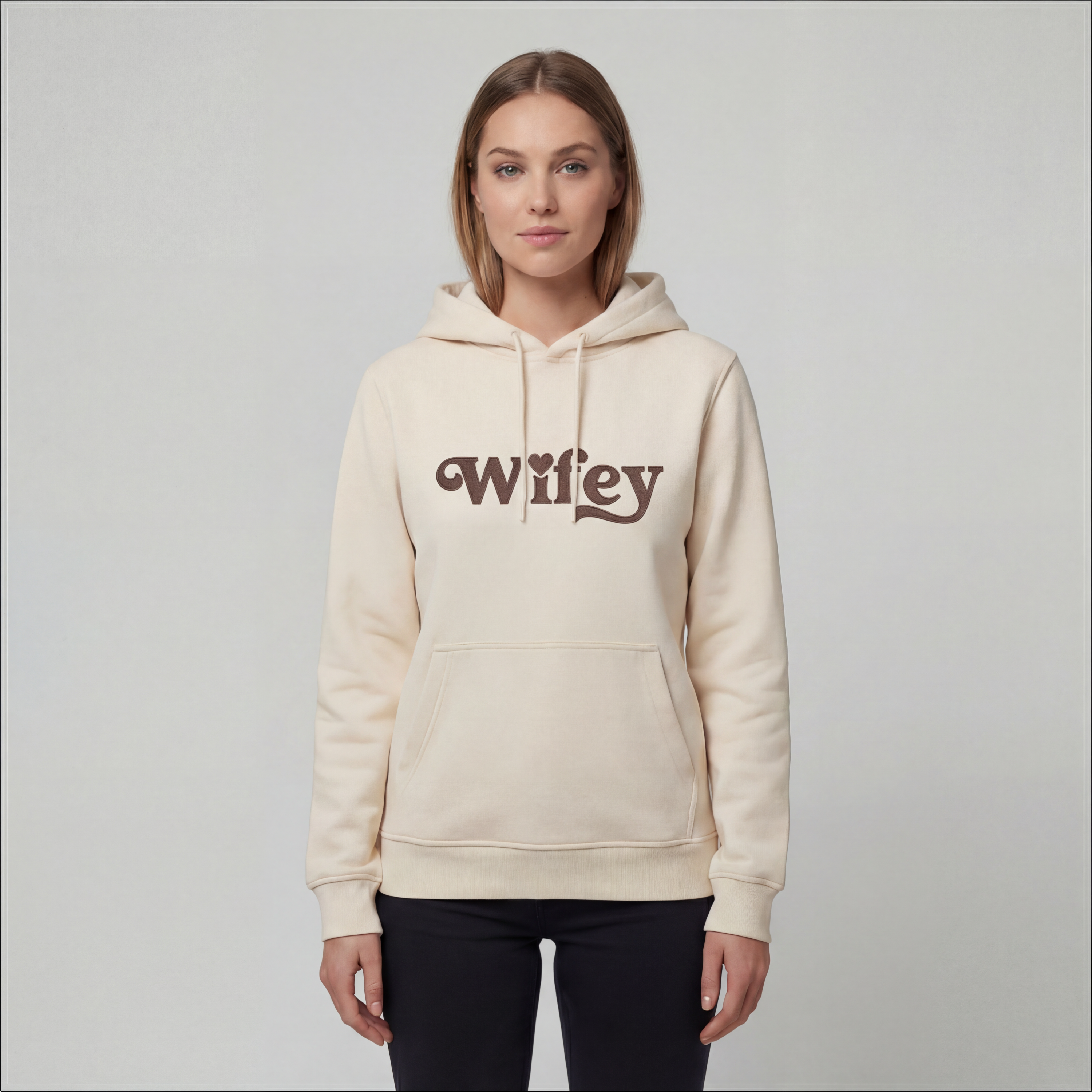 "Wifey" hoodie (EMBROIDERED)