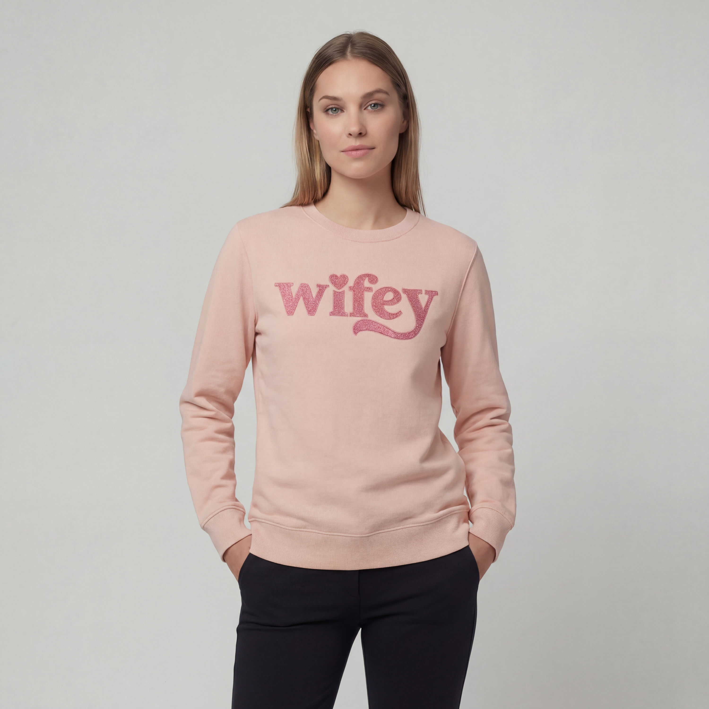 "Wifey" sweatshirt (EMBROIDERED)