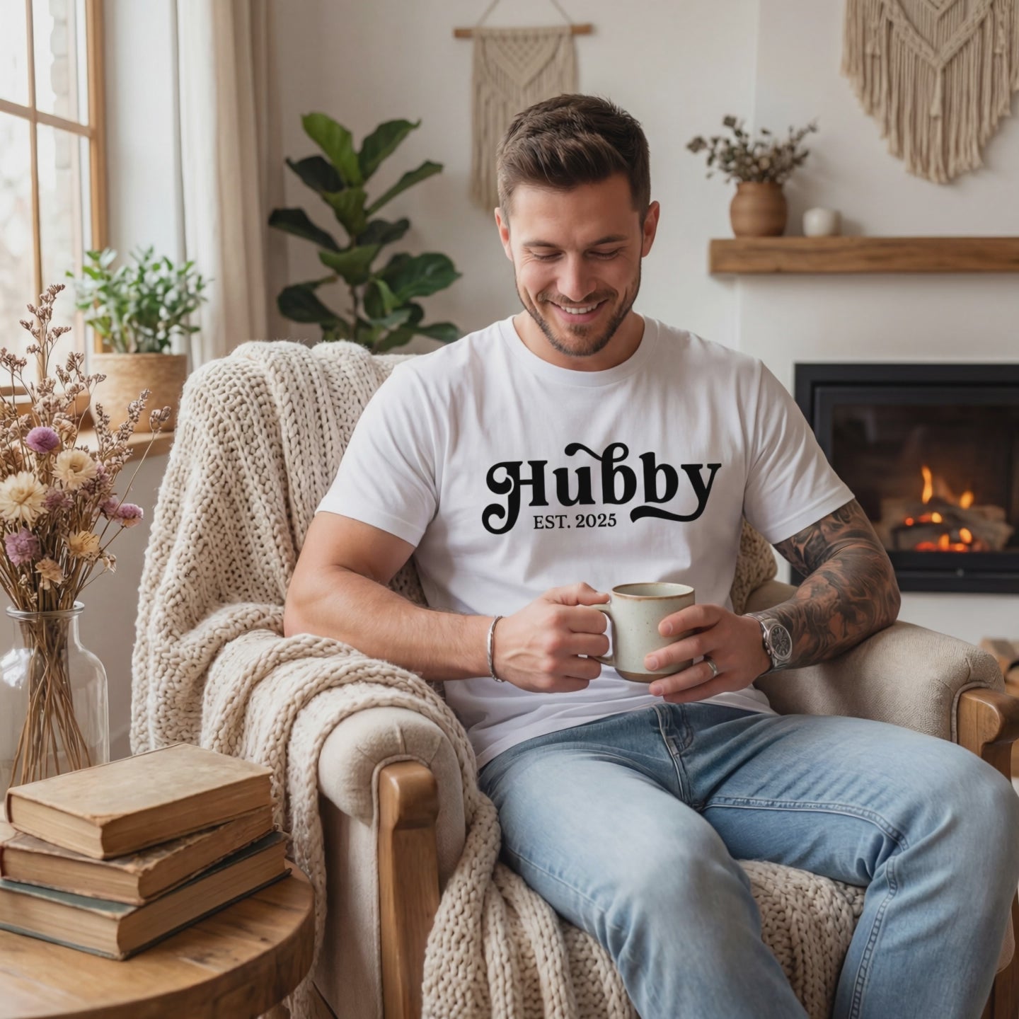 Load video: "Hubby" customised t-shirt