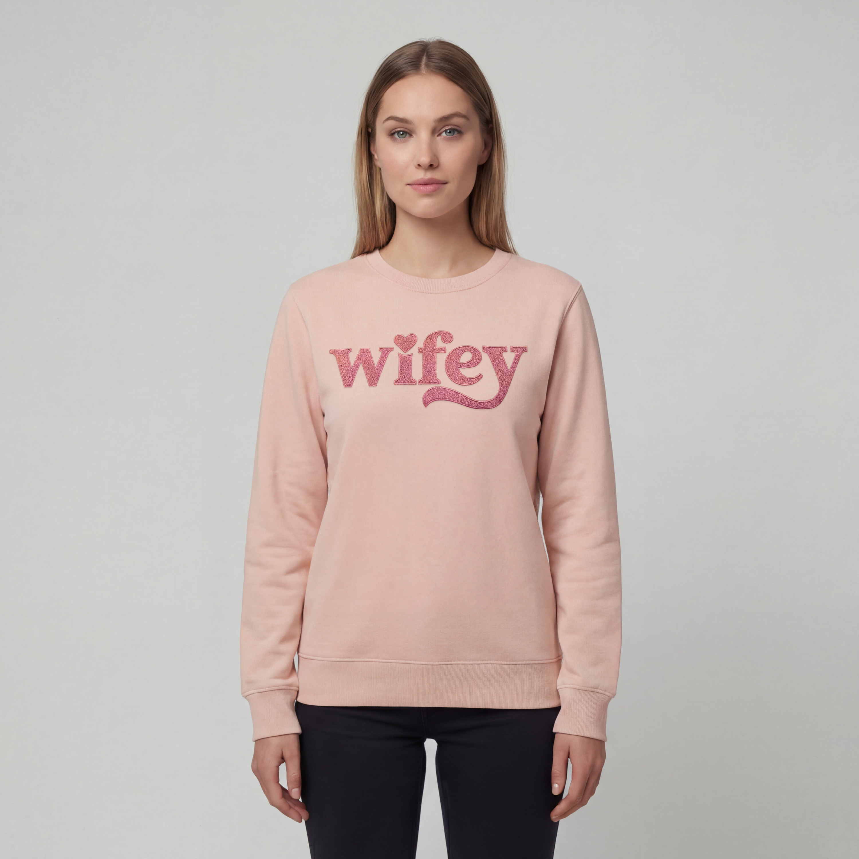 "Wifey" sweatshirt (EMBROIDERED)