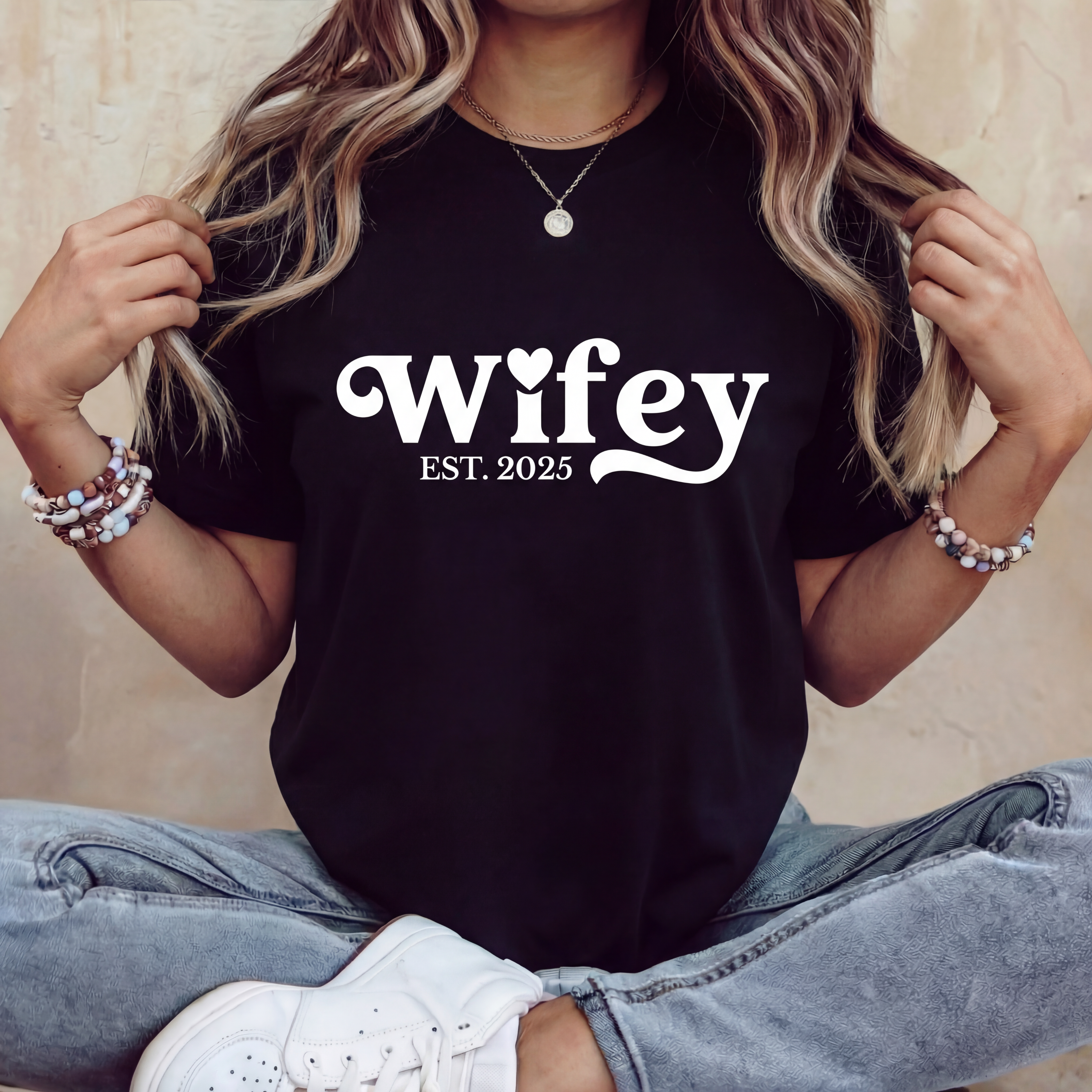 "Wifey" customised t-shirt